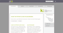 Desktop Screenshot of kunst-im-oeffentlichen-raum-bremen.de